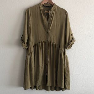 Zara Woman Military Inspired Shirtdress